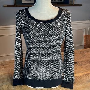 Loft Black & White Sweater